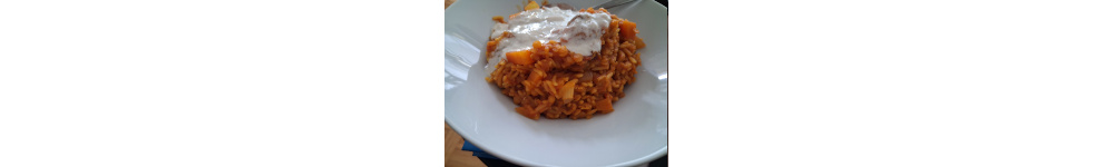 Linsen-Reis-Curry mit Zwetschgen