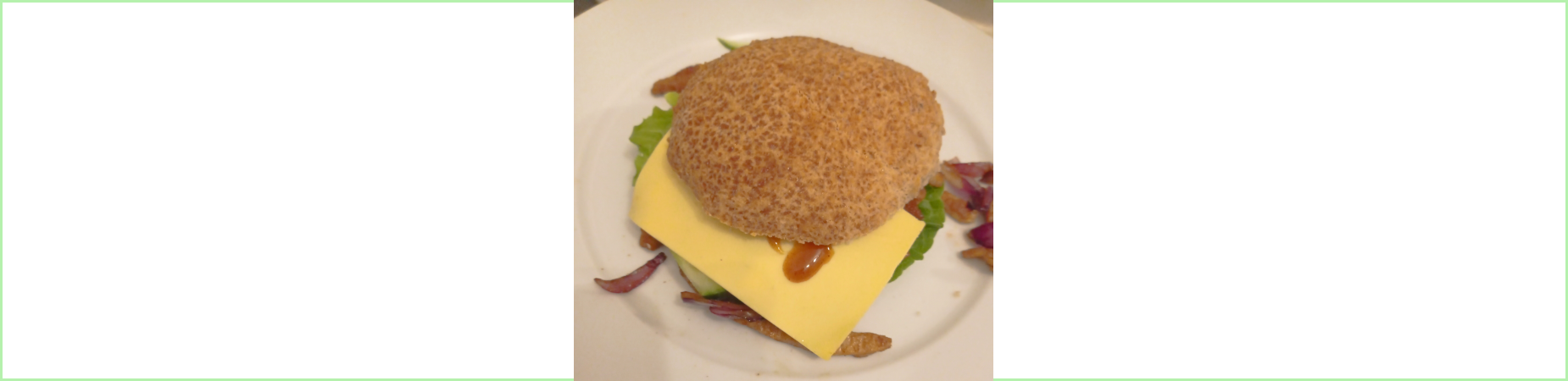 Burger mit Sojaschnetzeln